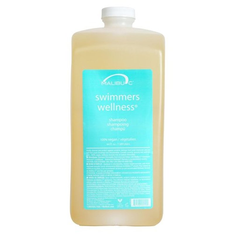 Malibu C Swimmers Shampoo - Protects Hair from Chlorine Damage & Restores Vitality - 12 oz