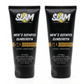 SLAM GentleMan Men's Sunscreen Lotion SPF 50 - Moisturizing Face & Body Sunblock, Anti-Aging, Water-Resistant | 3 fl oz. Each, Double Pack