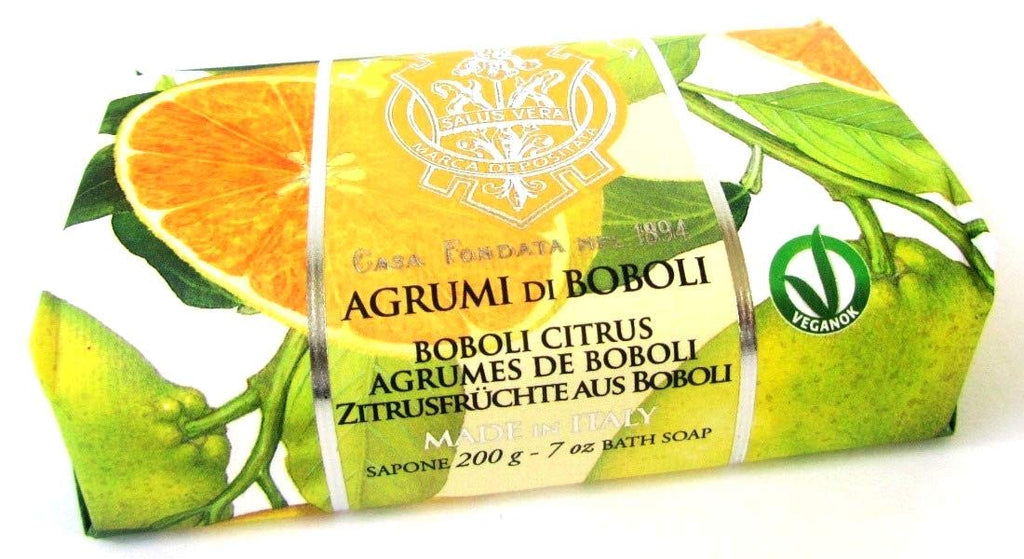 La Florentina, Bellosguardo Collection"Boboli Citrus" Bar Soap, Boboli Citrus Scent, 7 Ounces (200g) Package. Italian Import.