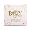 BOX Naturals Cleansing Towelettes Organic Essential Oils Biodegradable (Rose) 12 Pack For Face and Body - Wet Wipes
