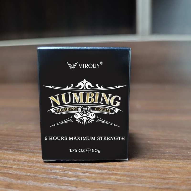 VTROUY Numbing Cream for skin: Long Lasting with Arnica and Emu Oil 1.56 fl.oz