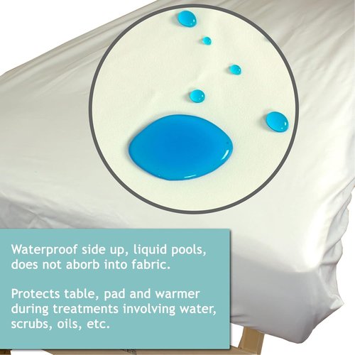 Body Linen Massage Table Cover - Waterproof & Machine Washable Protection for Your Table | Reusable Barrier