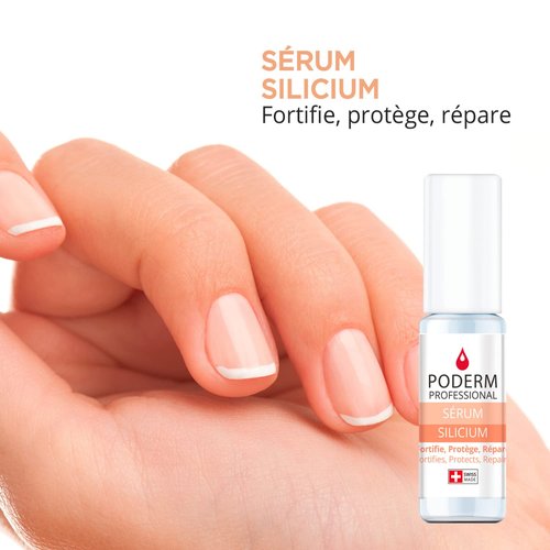 PODERM – NAIL STRENGTHENER FOR DAMAGED NAILS – 100% Natural Ingredients – VEGAN - Professional Nail Care : Fortifies, Protects, and Repairs Weak Nails - Nail Strengthener and Protector – Swiss Made