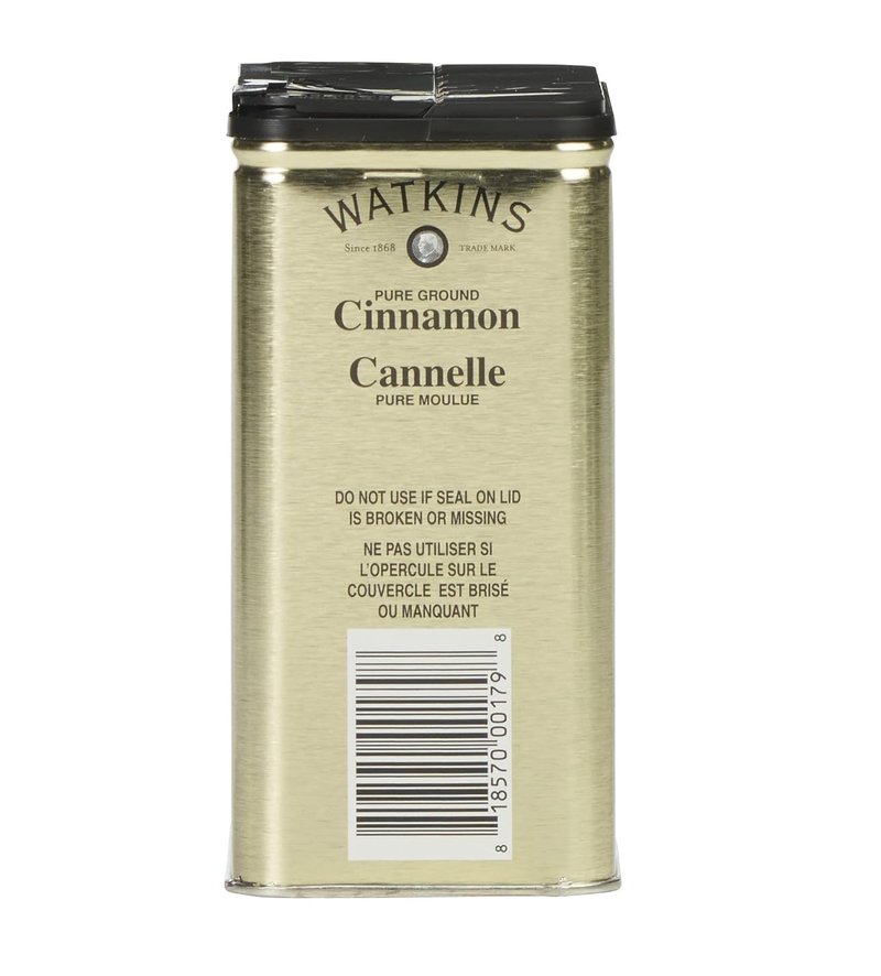 Watkins Gourmet Pure Ground Cinnamon - 6 oz. Tin for Flavorful Baking & Cooking