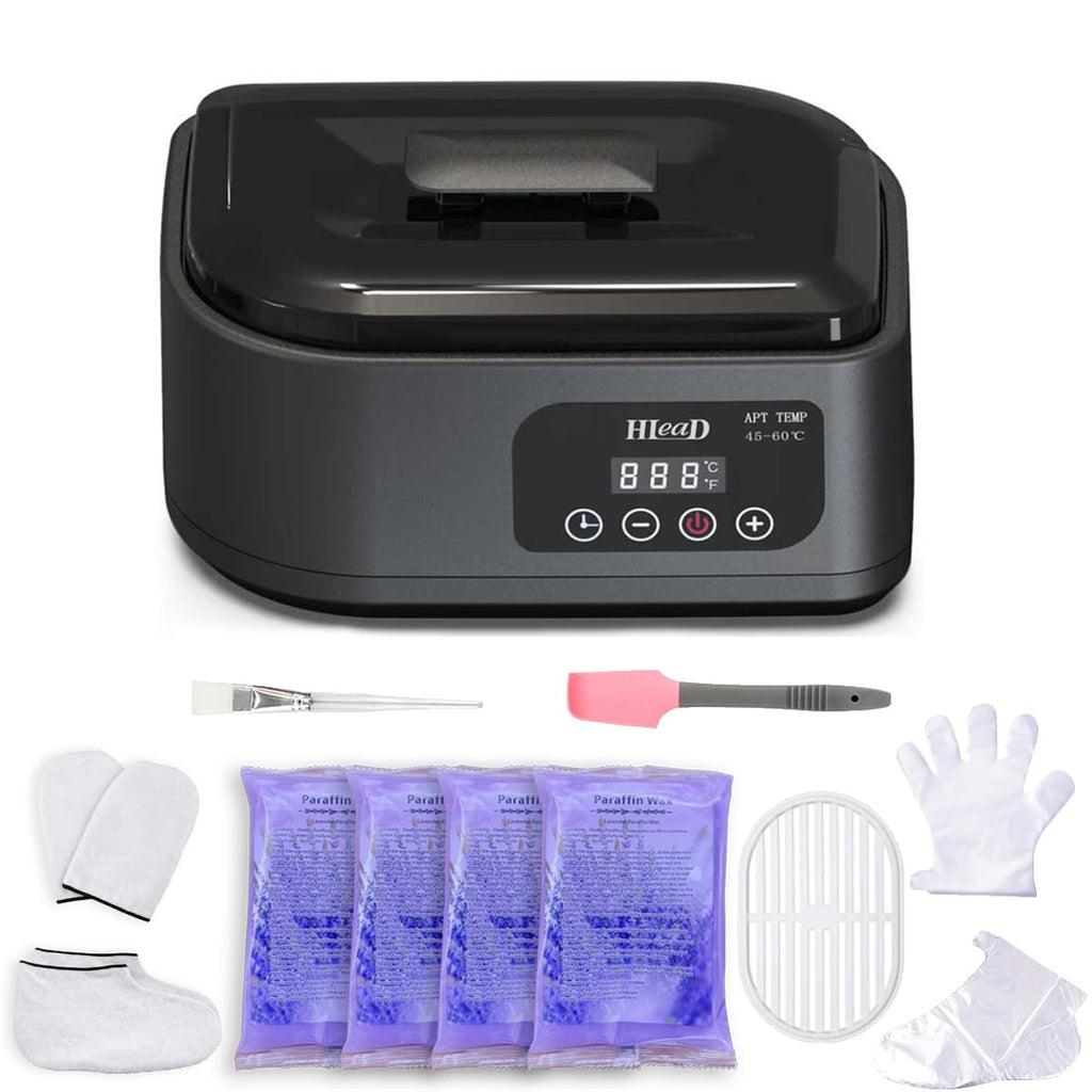 Paraffin Wax Machine for Hand and Feet，Touchscreen Paraffin Wax Warmer with 1.98lb Wax Moisturizing Paraffin Spa Wax Bath Kit, Large Capacity at Home for Smooth and Soft Skin（Pink）