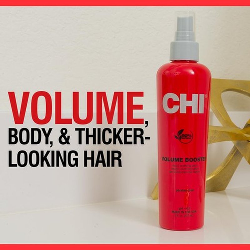 CHI Volume Booster Liquid Bodifying Glaze - Flexible Hold for Thicker-Looking Hair | 8 Oz, Sulfate & Paraben-Free