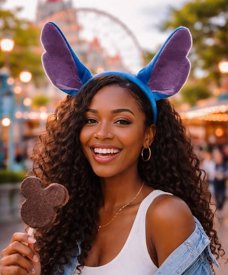 MKPEMEBR Blue Ears Headband, Birthday Party Costume and Hair Accessories for Adult