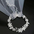 yuruyi Flower Crowns for Women, Floral Crown with Wedding Veil Headpiece for Wedding Bridal Festival Photography Hair Wreath Accessory Hairbands for Girls