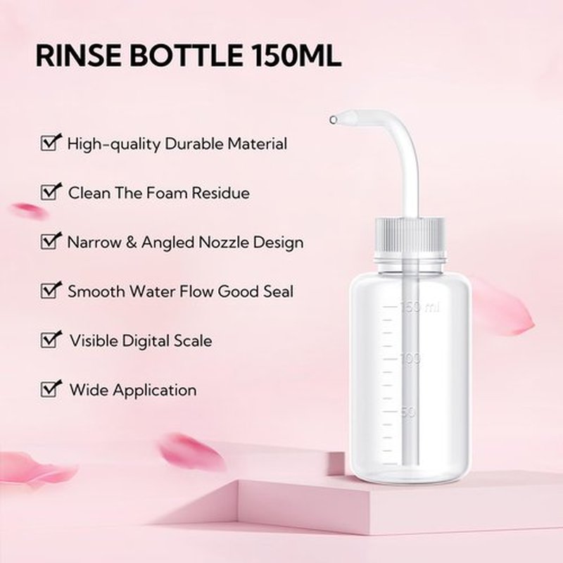 BREYLEE Shampoo for Lash Extensions, 60ml+Rinse Bottle+Brushes, Eyelash Extension Cleanser, Lash Wash Bath, Lash Cleaner for Makeup Cleansing Foams, Paraben & Sulfate Free for Salon and Home Use