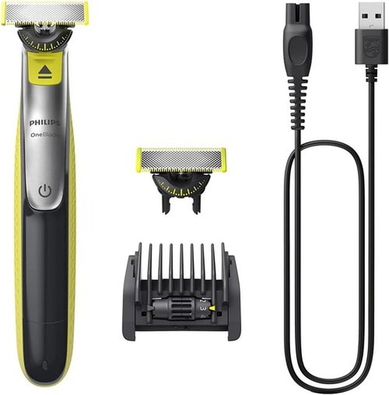 PHILIPS OneBlade 360 Hybrid Electric Shaver - 5-in-1 Beard Trimmer with Stubble Comb (QP2730/20)