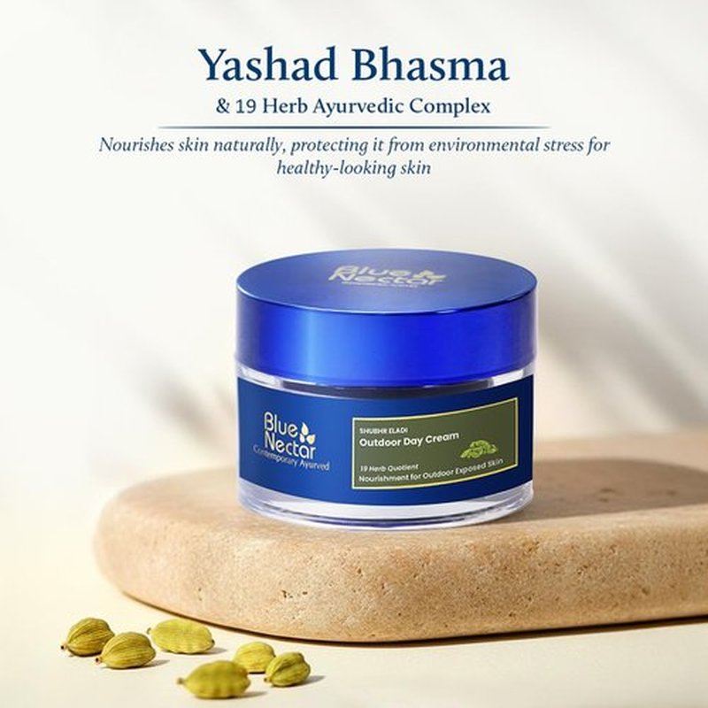 Blue Nectar Eladi Face Moisturizer - Plant-Based Day Cream for All Skin Types | 1.7 Oz with 19 Herbs