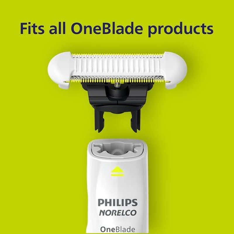 Philips Norelco OneBlade Replacement Blades - Durable Stainless Steel for Trim & Shave | 2 Count QP229/80