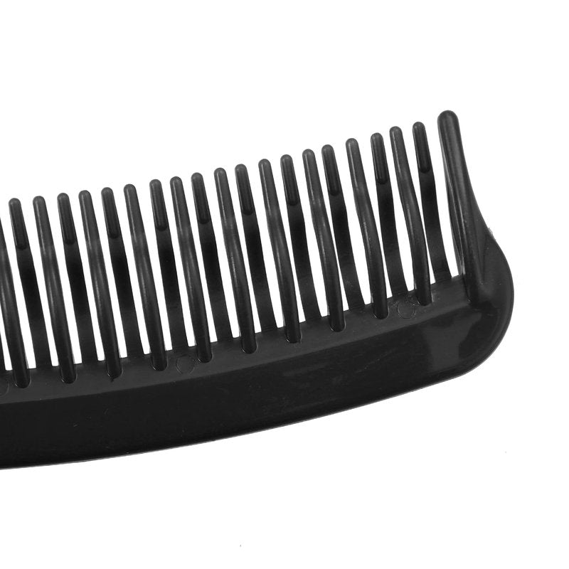 VOCOSTE Detangling Hair Comb, Double Row Tooth Hair Comb Hairdressing Styling Tool for Curly Hair, Black, 7.87"x1.77"