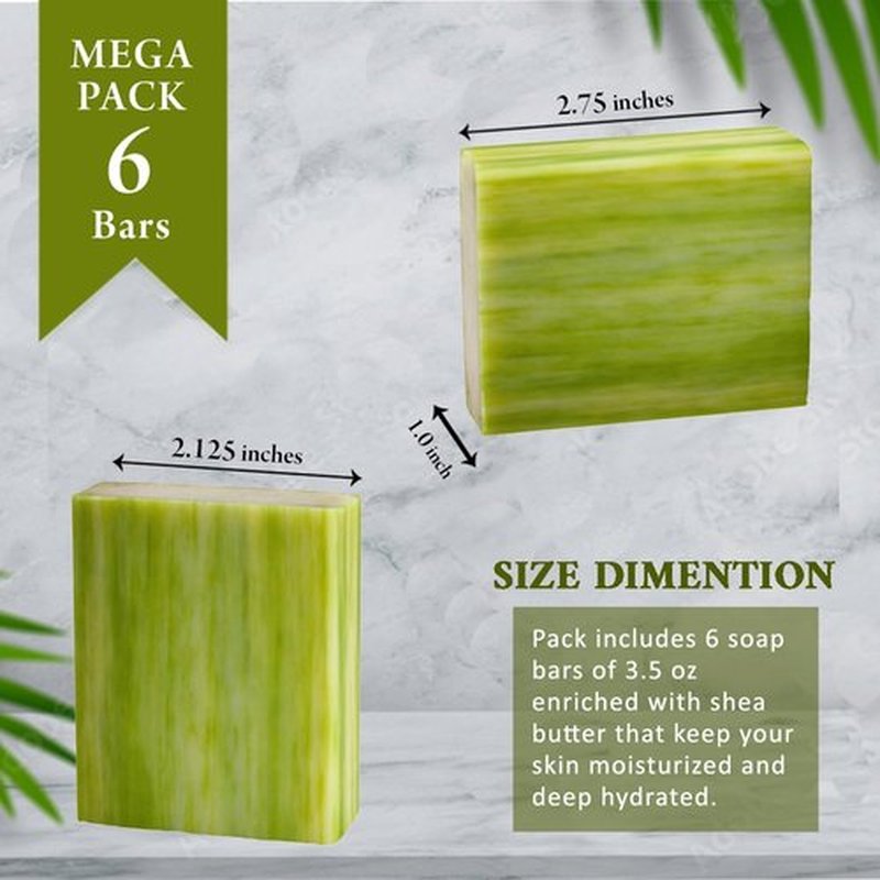 Simple Scents Australia Assorted Floral Scented 6 PCS Natural Soap Bars, 3.5oz Each Moisturizing Triple Milled Australian Soap Bars Enriched with Shea Butter, Pure Plant Oil Body & Bath Soaps