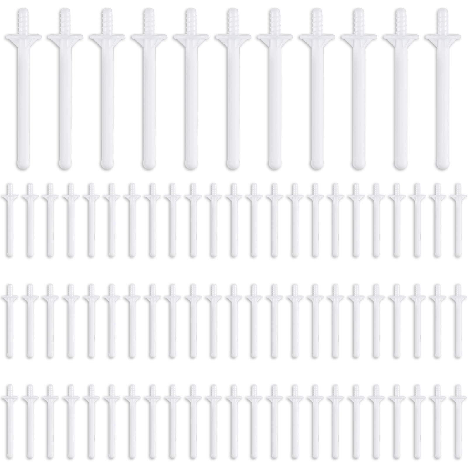 50 Pieces Nose Wax Sticks Applicators Plastic Wax Rod Wand Strips Nostril Cleaning Removal for Men Women Cleaning Nostrils Nasal and Removing Hair