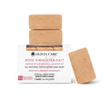 Olivia Care Exfoliating Bar Soap With Rose Himalayan Salt Natural & Organic - Infused w/Oatmeal & Rose Essential Geranium Oil - Moisturize, Detoxify, Hydrate - 3 X 5 OZ
