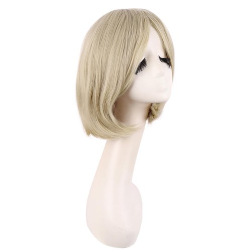 MapofBeauty 12 Inch/30 cm Fashion Unisex Short Straight Beauty Wig (Blonde)