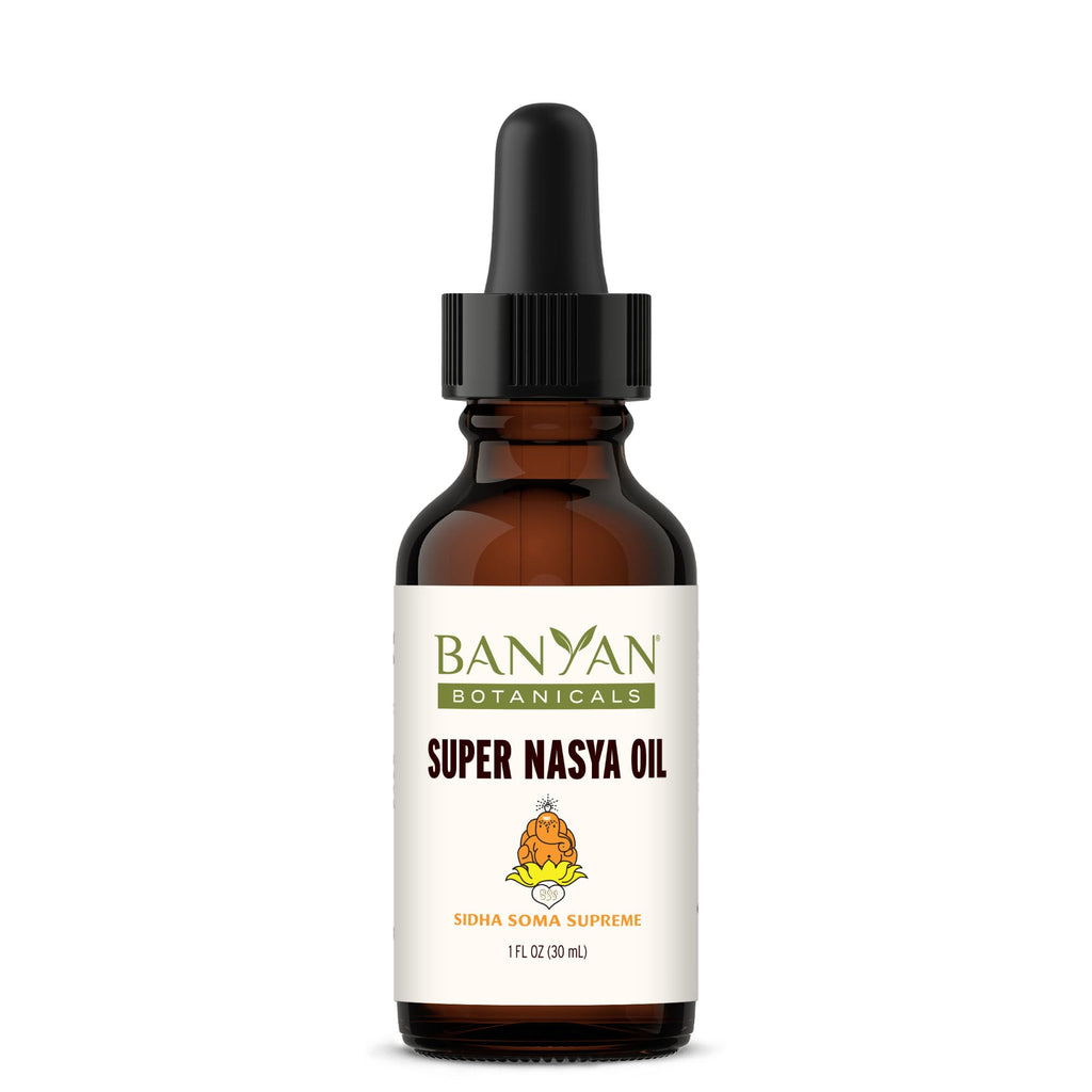 Banyan Botanicals Super Nasya Oil – Ayurvedic Physician Formulated Nasal Drops – Lubricating Nasal Moisturizer with Rose & Sandalwood – Supports Healthy Respiration & Sinus Comfort – 1 oz