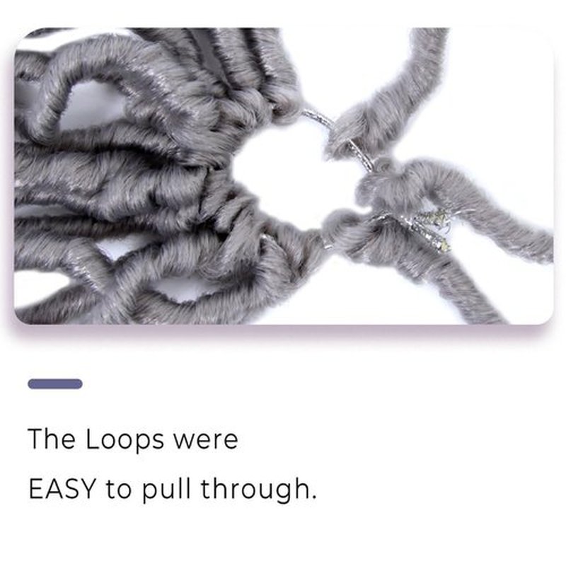 Niseyo Grey Faux Locs Crochet Hair 10 Inch Soft locs, 6 Packs Short Crochet Locs Pre Looped Crotchet Straight Synthetic Hair Extensions (Gray)