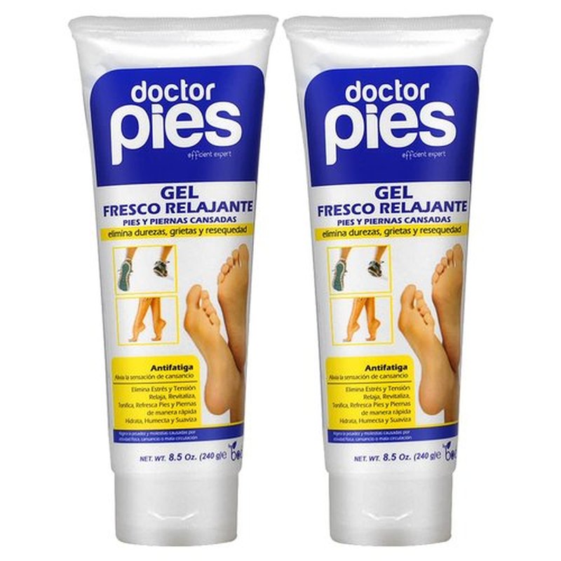 BOE Doctor Pies Gel Fresco Relajante (Feet Cool Relaxing Gel) 8.5oz (Pack of 2)