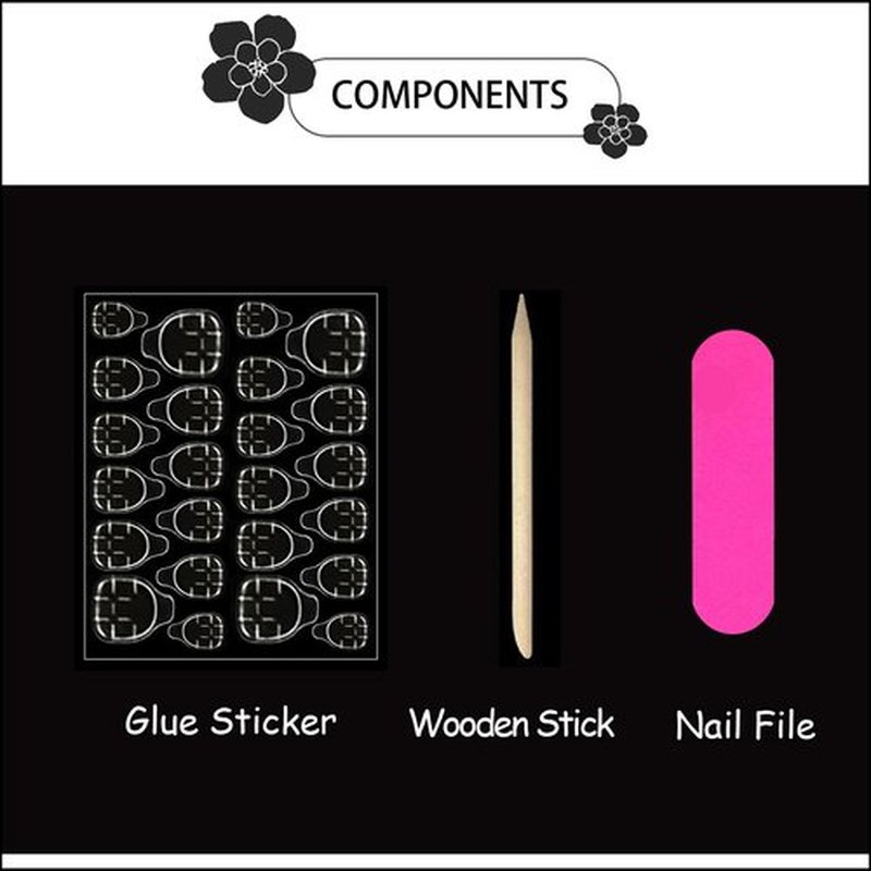 Bow Press on Nails Long Almond Fake Nails 3D Charms Rhinestone False Nails Press ons with Designs Blue Glossy Full Cover Acrylic Glue on Nails Artificial Stick on Nail for Women Manicure 24Pcs