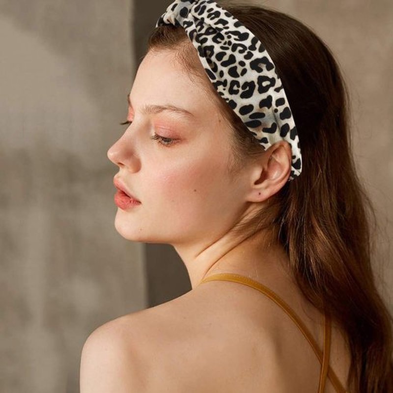 AOPRIE Top Knot Headbands for Women & Girls - Solid Color Turban Wide Headbands, 12 Pack (Red, Black, Yellow, Pink, Gray Dot)