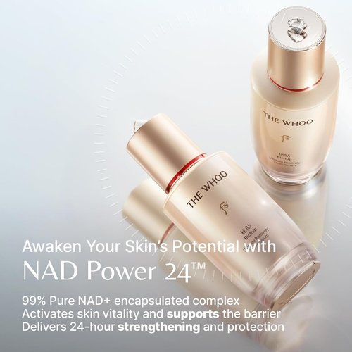 The Whoo Bichup Ultimate Recovery Youth Serum - Intensive Anti-Aging Luxury Skincare with NAD+ & Ceramide for Wrinkles | Day & Night Firming Treatment