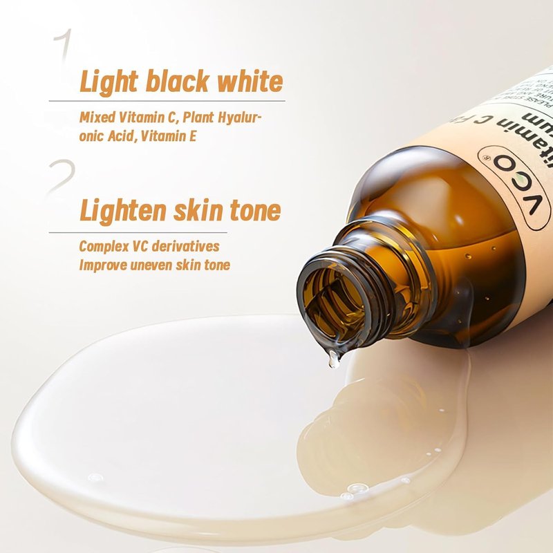 VGO Skin Care Set - Snail Mucin 92% Moisturizer, Vitamin C Serum & Dual-Tube Cleanser | Vegan & Cruelty-Free