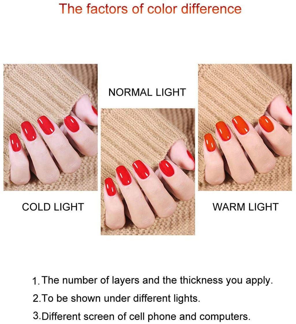Vishine Gel Nail Polish Kit, 6 Colors White Nudes Pink Peach Colors Gel Nail Polish UV Gel Manicure Set Nail Art at All Seasons