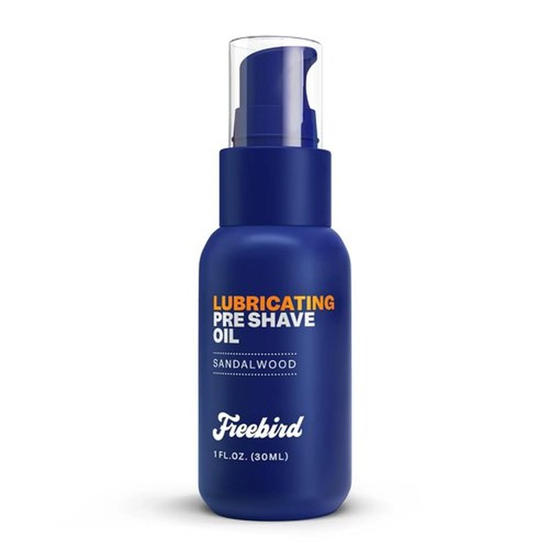 Freebird Pre Shave Oil for Men - 30mL Natural Sandalwood for Smooth Shaving & Moisturizing, Travel Size