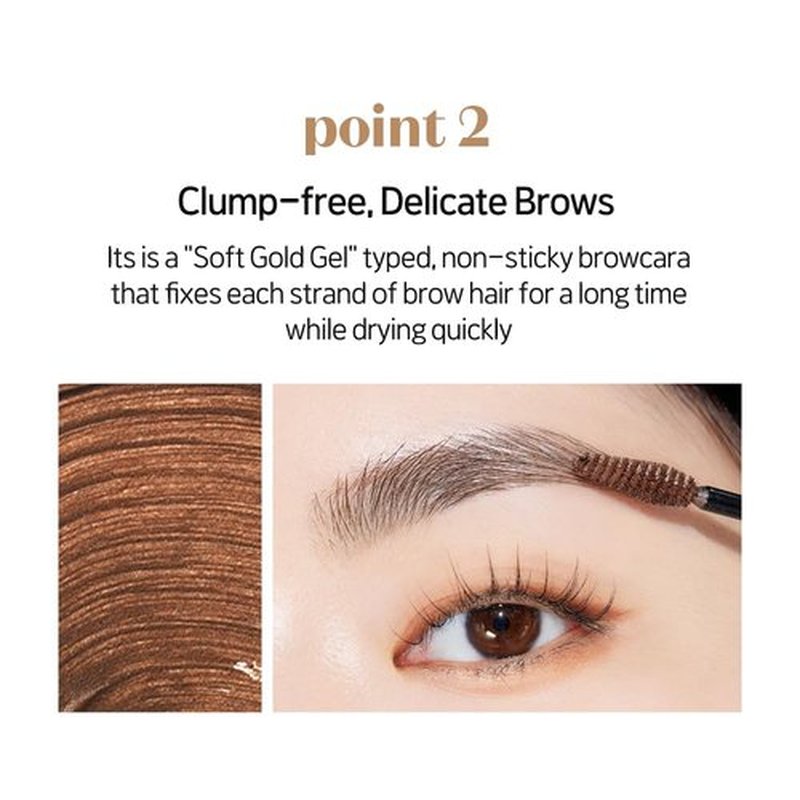 ETUDE Color My Brows Brow Mascara - 3D Natural Coloring & Moisturizing Gel in Red Brown (0.152 Fl Oz)