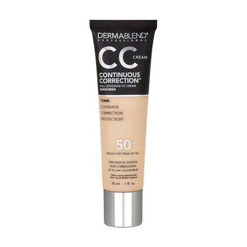 Dermablend CC Cream Foundation - Continuous Correction & Full Coverage, SPF 50+, Oil-Free