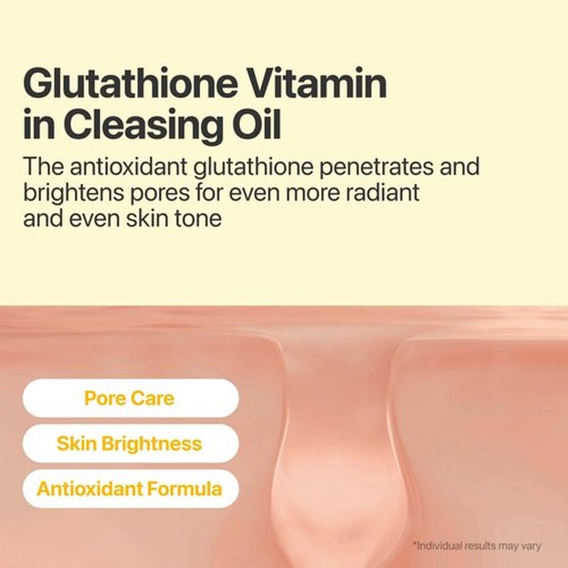 numbuzin No.5 Cleansing Oil, Glutathione & Vitamin C Cleanser for Pores, Sebum & Dark Spots, Rich Oil Texture for Makeup Removal, Radiance Boost & Even-Looking Tone, Helps Soothe Redness 6.76 fl oz