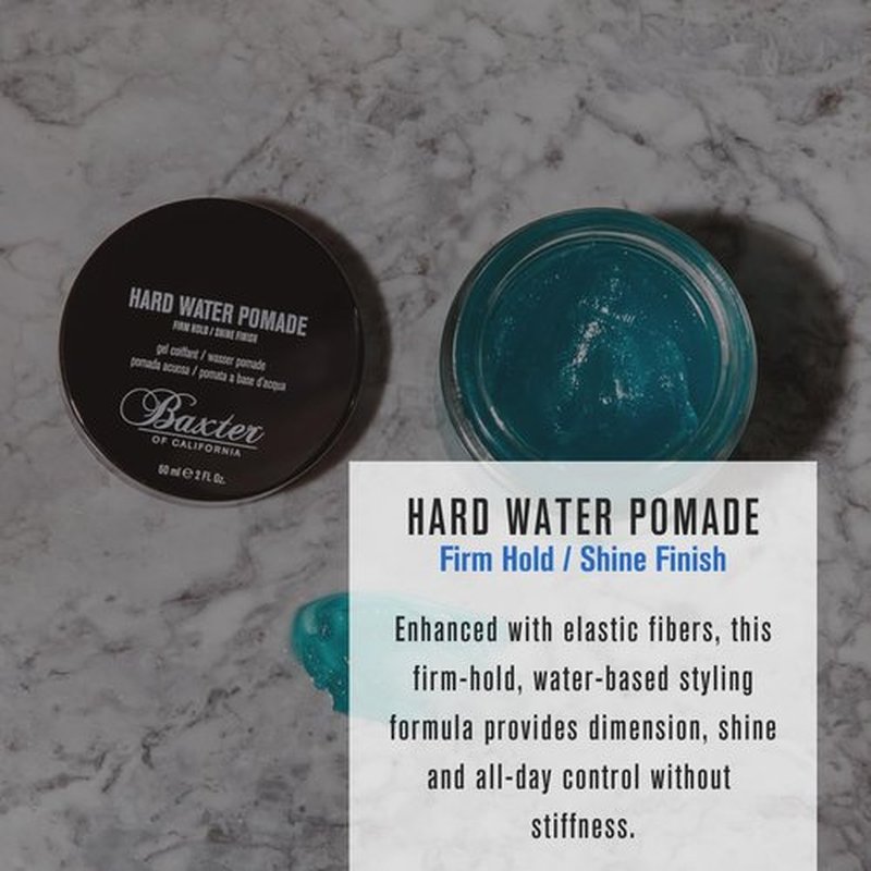 Baxter of California Hair Pomade for Men - Firm Hold & Shine Finish | Perfect for Hard Water