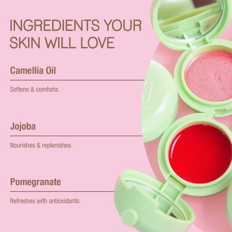 Pixi Beauty LipMask | Tinted Hydrating and Moisturizing Lip Balm Jelly |Lip Gloss Infused with Camellia, Jojoba and Pomegranate | Amore |0.3 fl.oz / 8 g