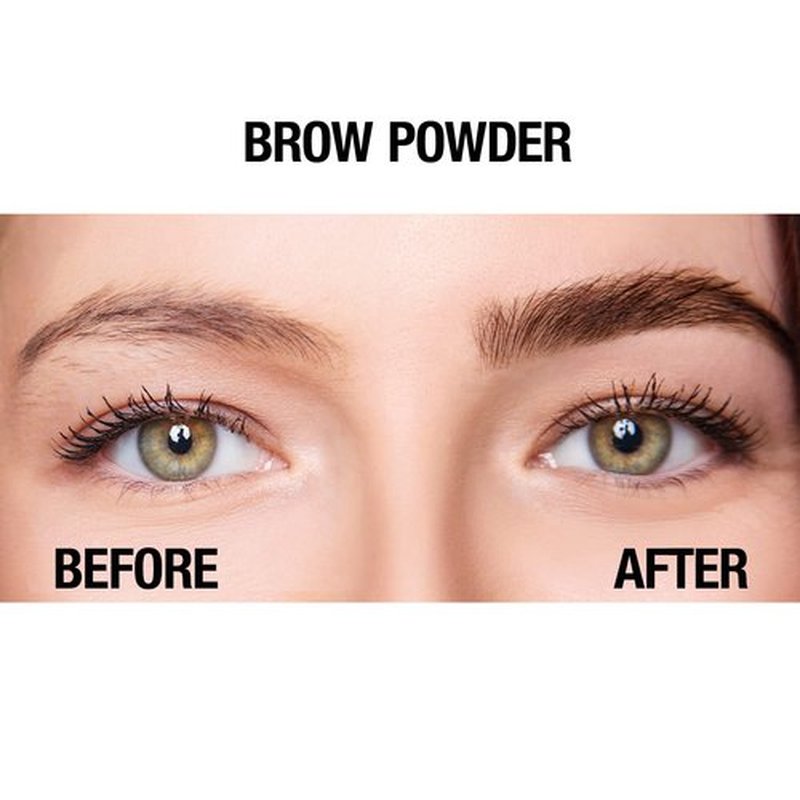 Palladio Brow Powder for Eyebrows, Soft and Natural Eyebrow Powder with Jojoba Oil & Shea Butter, Helps Enhance & Define Brows, Compact Size for Purse or Travel, Includes Applicator Brush, Soft Brown