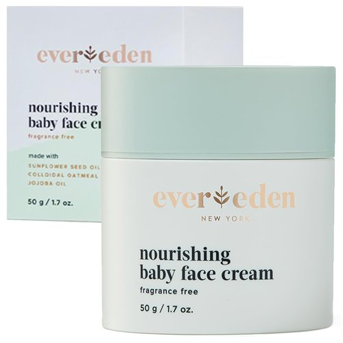 Evereden Nourishing Baby Face Cream - Non-Toxic, Fragrance-Free Moisturizer | 1.7 oz Rich & Non-Greasy Formula