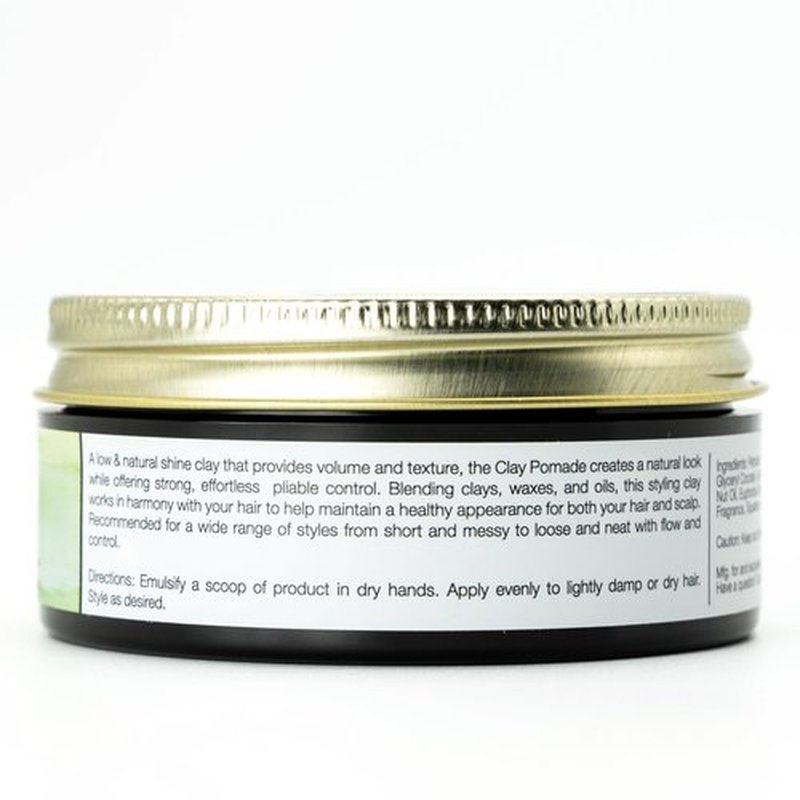 Bona Fide Pomade, Clay Pomade 2 oz. | Strong Pliable Hold & Low Shine, infused with natural ingredients that promote hair and scalp health