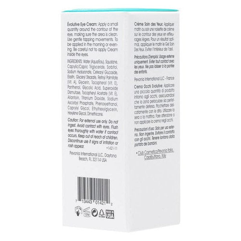Pevonia Eye Cream - Hydrating Anti-Aging Formula | 15g (0.5oz) for Youthful Skin