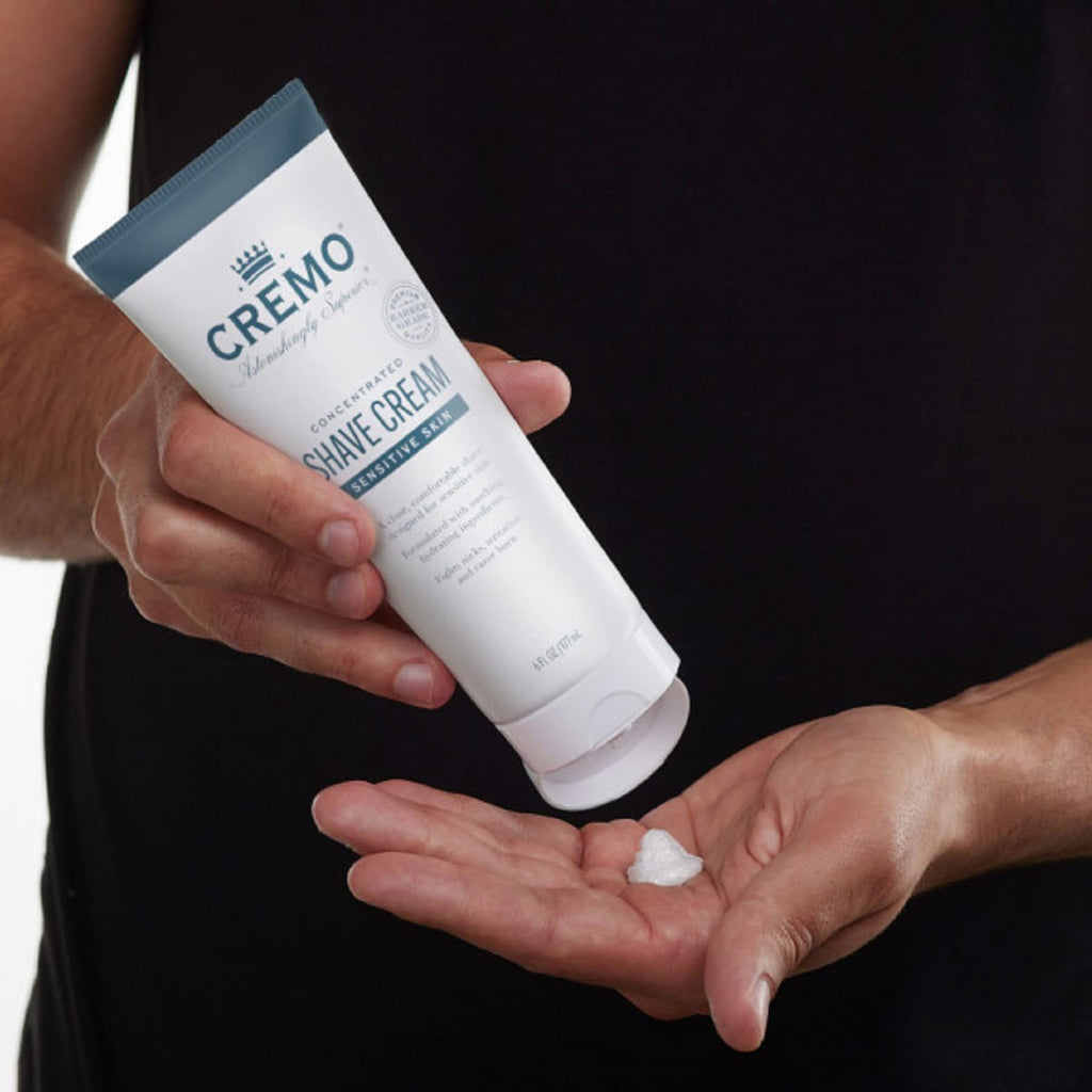 Cremo Sensitive Shave Cream (2 Pack), Astonishingly Superior Ultra-Slick Shaving Cream for Men, Fights Nicks, Cuts And Razor Burn, 6 Fl Oz