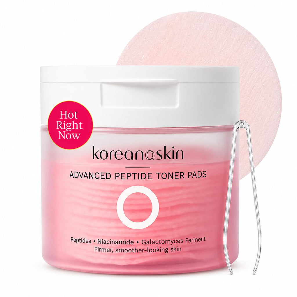 Koreana Skin Premium Korean Skin Care Toner Pads - Deep Hydrating & Calming Facial Face Pads for Glass Skin Glow, Pore Refining & Soothing Moisture - Daily Face Toner Pad - 60 Count