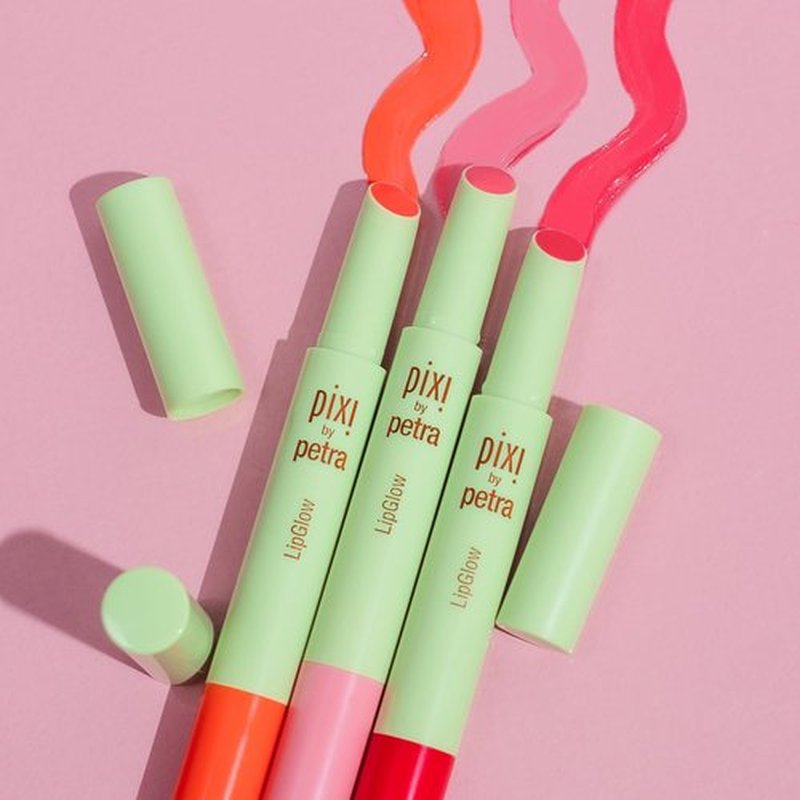 Pixi LipGlow - Sheer Buildable Colour Lip Balm with Glossy Finish | Hydrating Formula | Ruby | 0.05 oz/1.5g