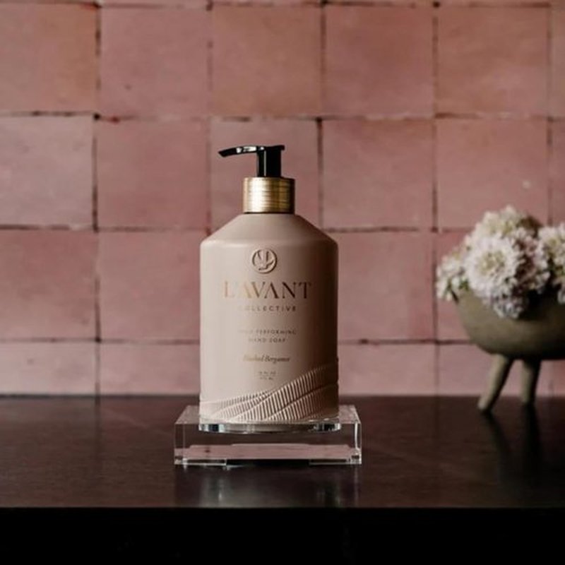 L'AVANT Collective Hand Soap - Luxurious Bergamot & Orange Blossom Scent | 16 Fl Oz Reusable Glass Bottle
