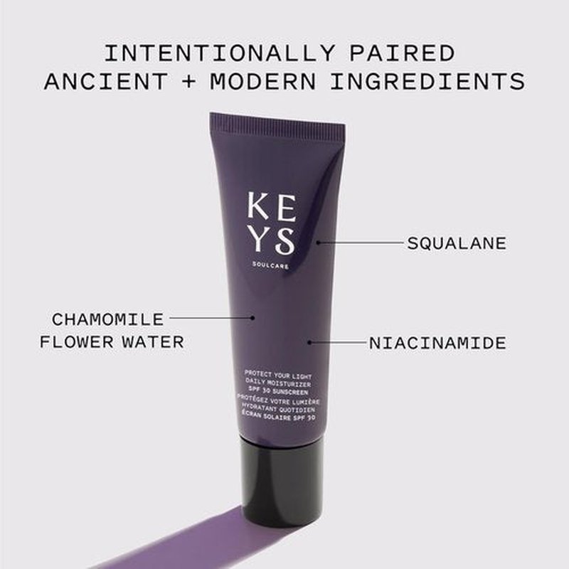Keys Soulcare Daily Moisturizer SPF 30 - Lightweight Vegan Sunscreen with UVA/UVB Protection | 1.69 Fl Oz