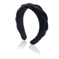 Dresyu Braided Headbands Velvet Headband for Women Soft Twisted Hair Hoop Non-Slip Wide Padded Hairband for Makeup, Washing Face, Daily Wear