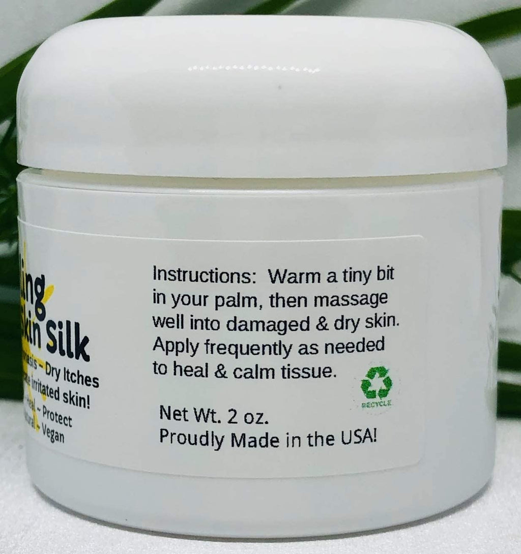 Urban ReLeaf HEALING SKIN SILK, Calm Dry Itchy Skin, Nourishing Skin Balm. Rich Shea Butter, Holistic NATURAL Cream. Soothing to body & soul. Healing Essential Oils ! Waterless formula. Made in USA