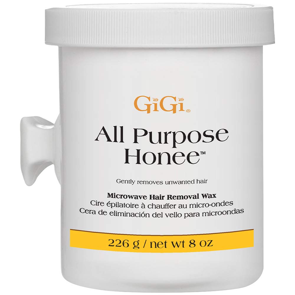 GiGi All Purpose Honee Soft Wax for Hair Removal, Face & Body Waxing, 8 oz
