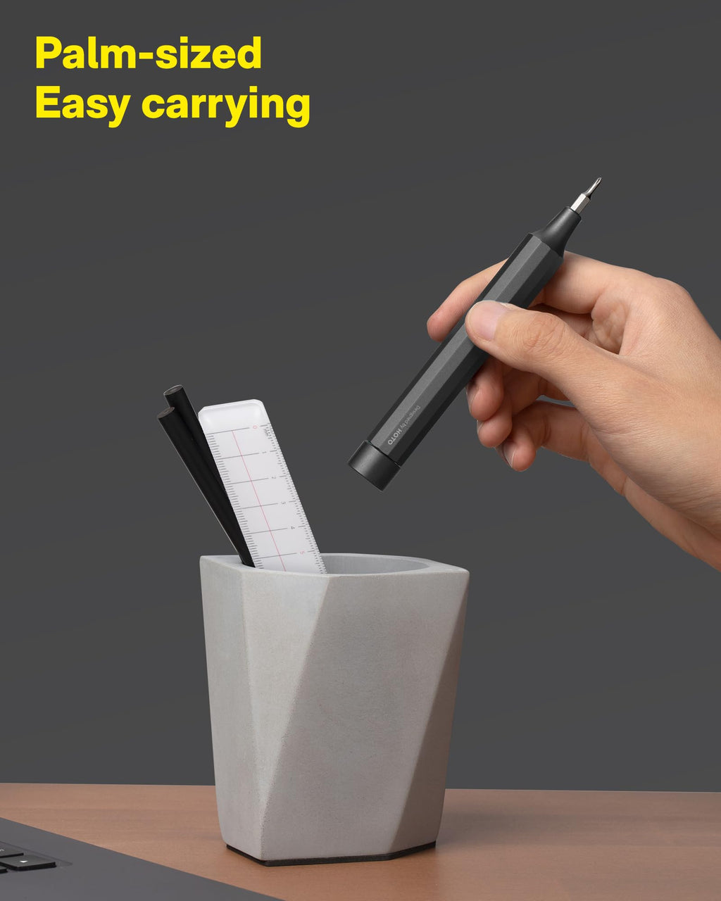 HOTO 24 in 1 Mini Screwdriver Set, Magnetic Torx Bit Set, Eyeglass Repair Kit, EDC Pen Screwdriver for Electronics, Watches, Phones, Laptops, Cameras, Gadgets for Men, Slate Grey