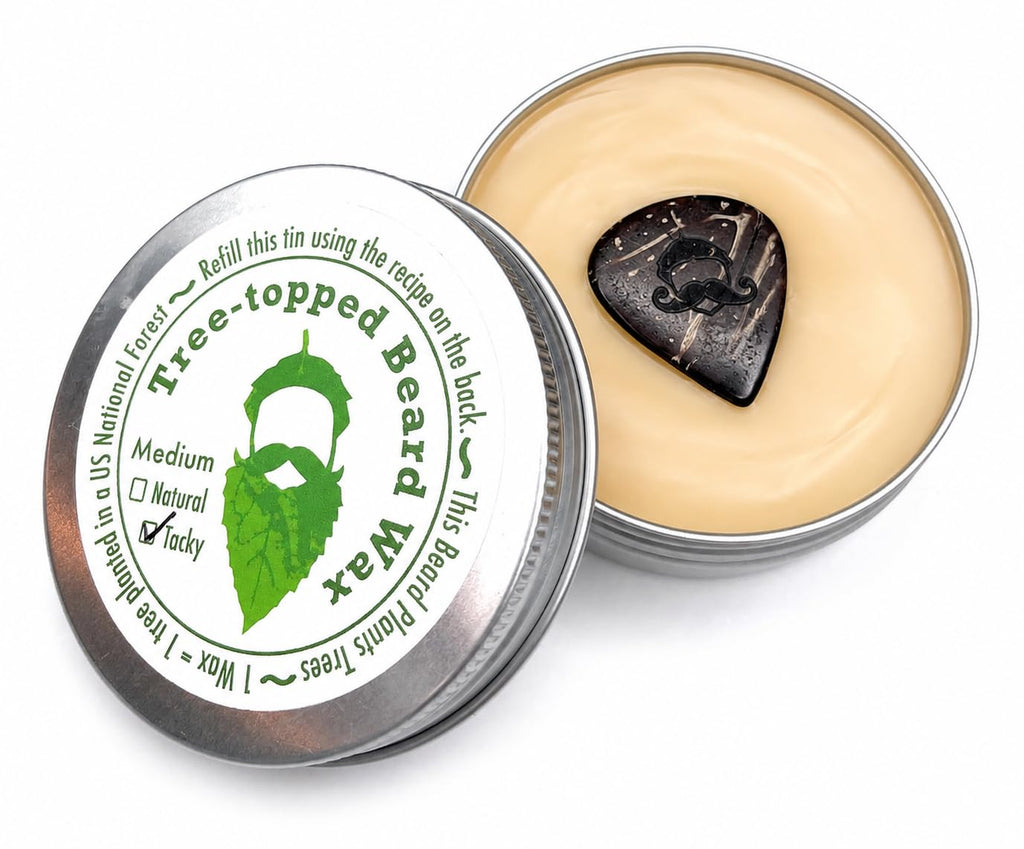 Green Beard Grmng Tree-Topped Beard Wax (2oz.) Medium Tacky - from