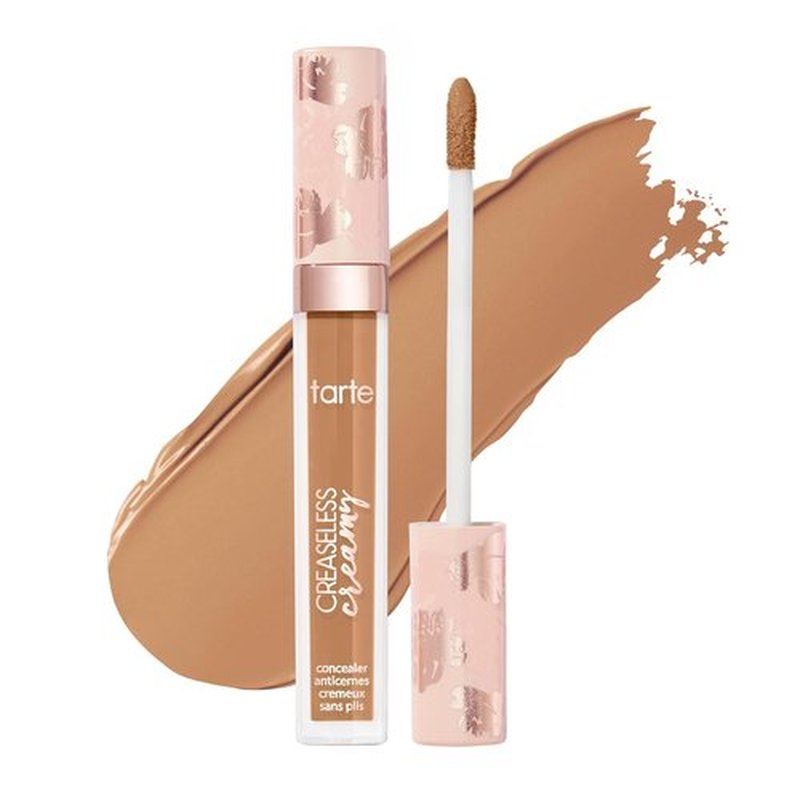 Tarte Creaseless Creamy Full-Coverage Concealer - Waterproof, Hydrating Formula with Vitamin E & Niacinamide for Dark Circles & Blemishes | Vegan & Cruelty-Free